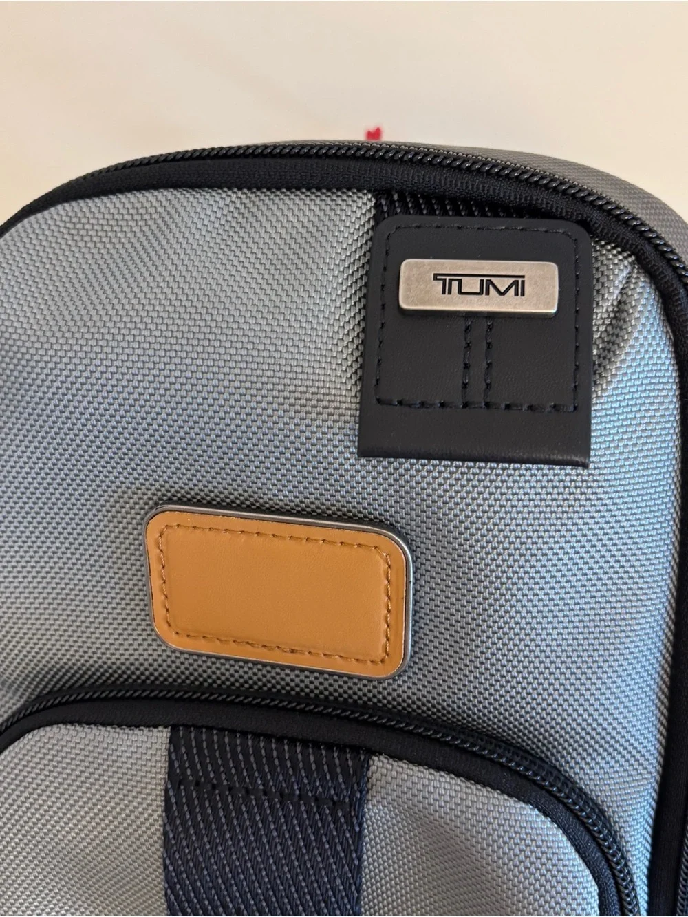 Tumi Gray Fife Slim Crossbody Sling Bag - Compact NEW